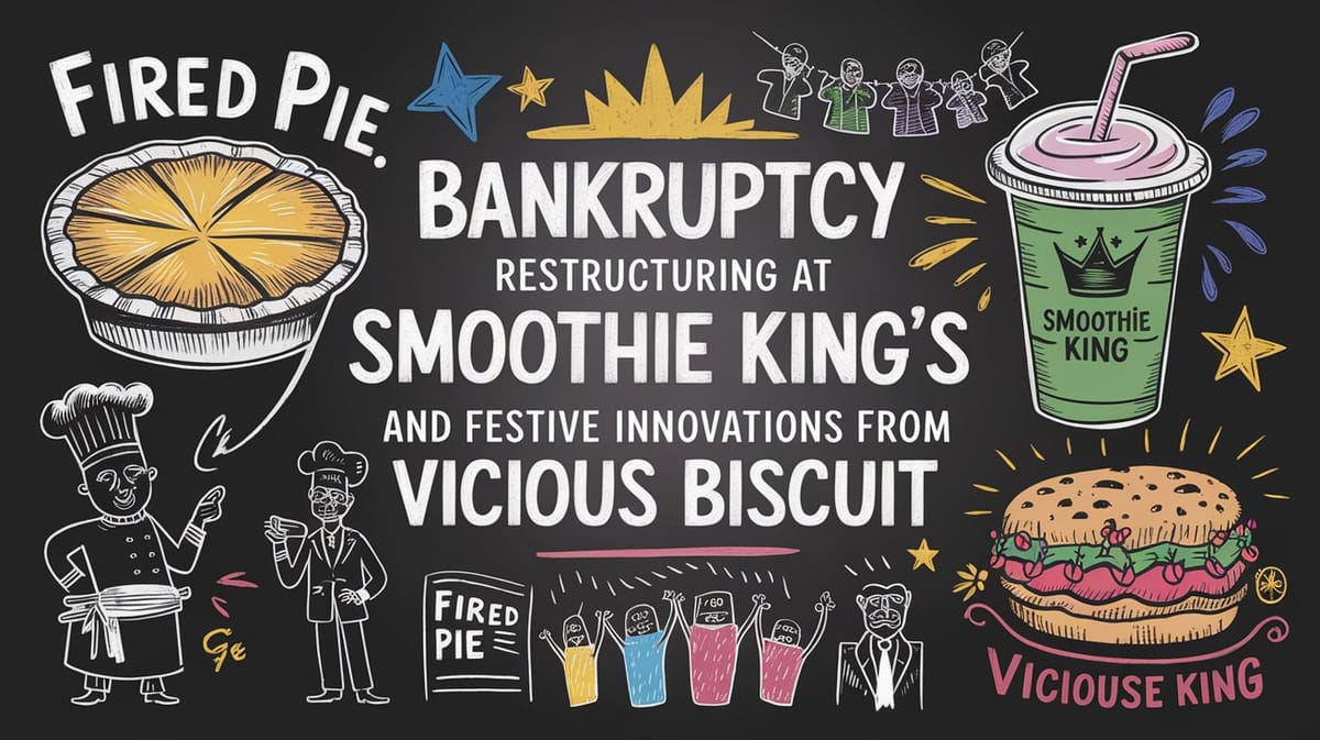 November 19th QSR Roundup: Bankruptcy Restructuring at Fired Pie, Smoothie King's New CIO and Festive Innovations from Vicious Biscuit