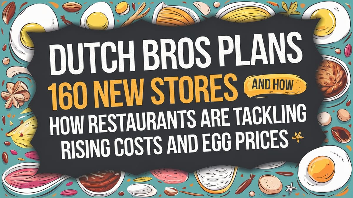 January 23rd QSR Roundup: Dutch Bros Plans 160 New Stores and How Restaurants are Tackling Rising Costs and Egg Prices