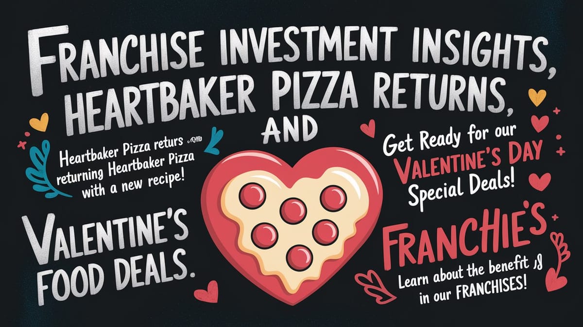 January 31st QSR Roundup: Franchise Investment Insights, HeartBaker Pizza Returns, and Valentine's Food Deals