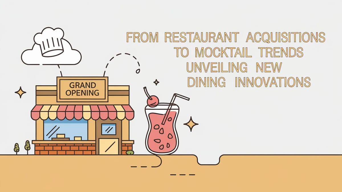 January 8th QSR Roundup: From Restaurant Acquisitions to Mocktail Trends Unveiling New Dining Innovations