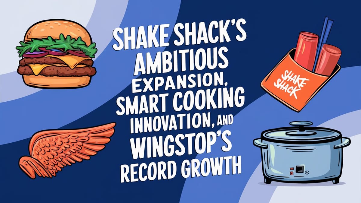 February 21st QSR Roundup: Shake Shack's Ambitious Expansion, Smart Cooking Innovation, and Wingstop's Record Growth