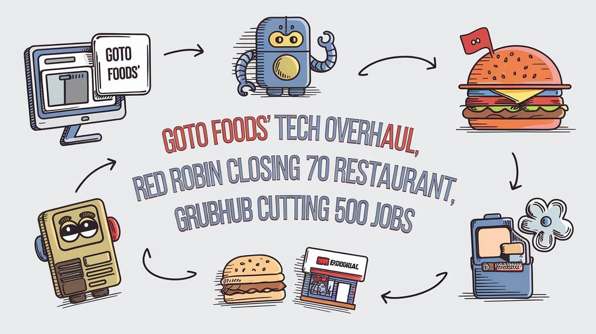 March 1st QSR Roundup: GoTo Foods' tech overhaul, Red Robin closing 70 restaurants, and Grubhub cutting 500 jobs