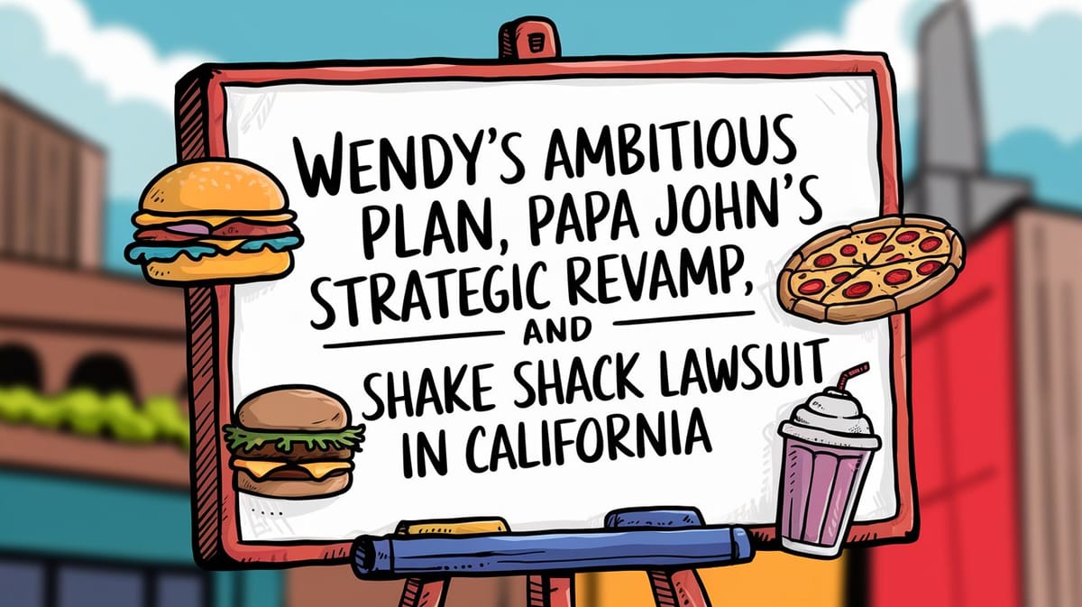 March 6th QSR Roundup: Wendy's Ambitious Plan, Papa John's Strategic Revamp, and Shake Shack Lawsuit in California