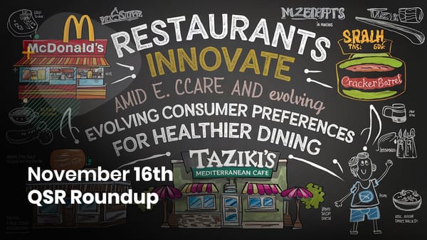 November 16th QSR Roundup: Restaurants Innovate Amid E. Coli Scare and Evolving Consumer Preferences for Healthier Dining