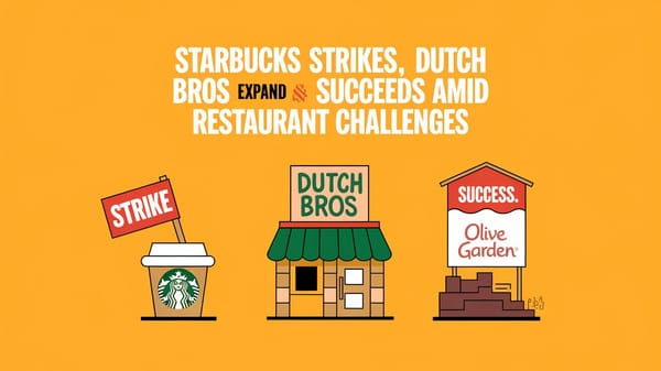 December 20th QSR Roundup: Starbucks Strikes, Dutch Bros Expands, and Olive Garden Succeeds Amid Restaurant Challenges