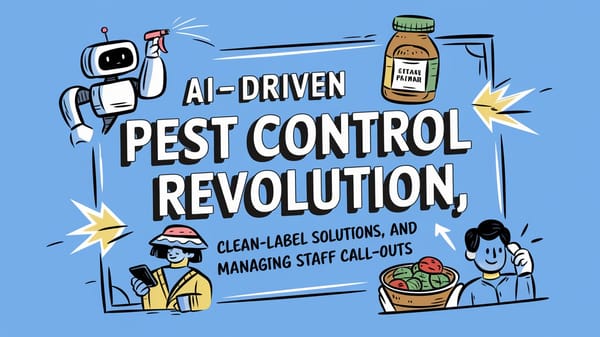 February 16th QSR Roundup: AI-Driven Pest Control Revolution, Clean-Label Solutions, and Managing Staff Call-Outs