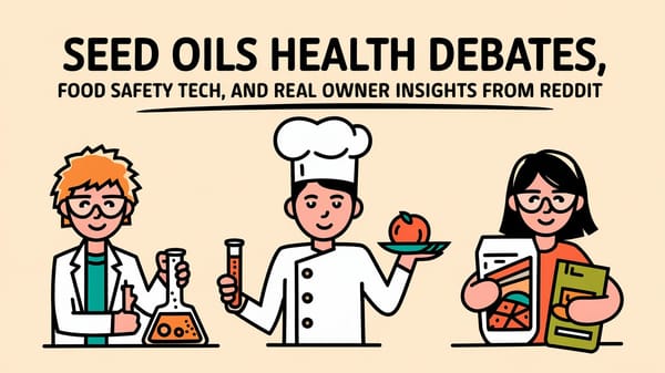 March 2nd QSR Roundup: Seed Oils Health debates, Food Safety Tech, and Real Owner Insights from Reddit